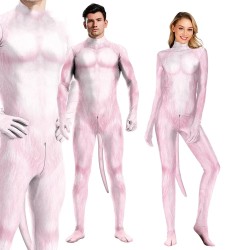 animal cosplay costume pink pig