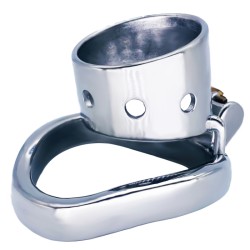 bent ring cylindrical short chastity lock