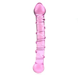 double trouble glass dildo